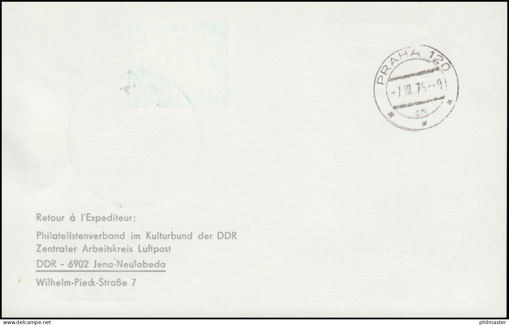 PP 15/28 Bauwerke 25 Jahre Luftpost Der DDR, SSt BERLIN Luftpostdienst 1.3.1975 - Privé Briefomslagen - Ongebruikt
