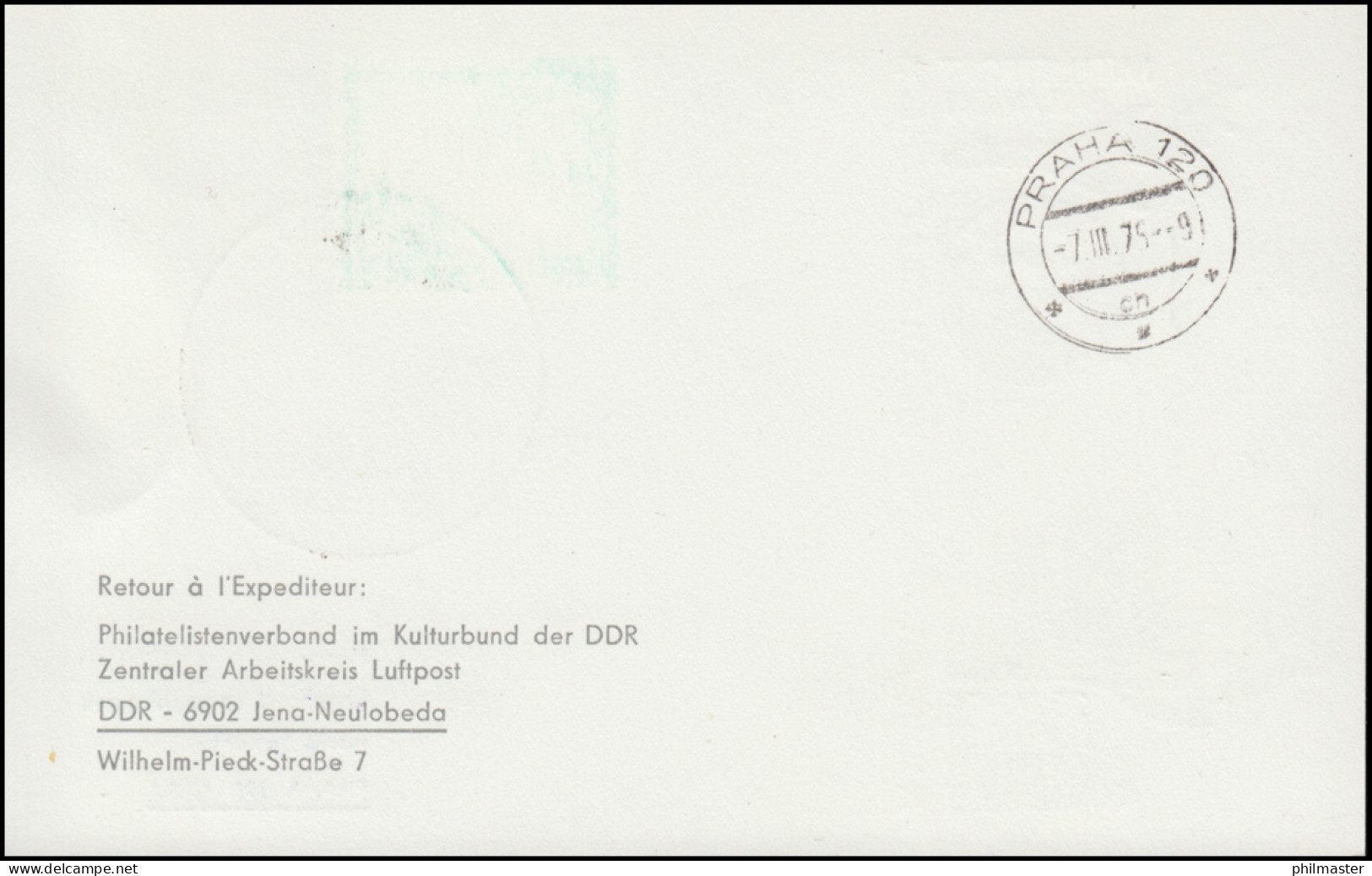 PP 15/28 Bauwerke 25 Jahre Luftpost Der DDR, SSt BERLIN Luftpostdienst 1.3.1975 - Private Covers - Mint