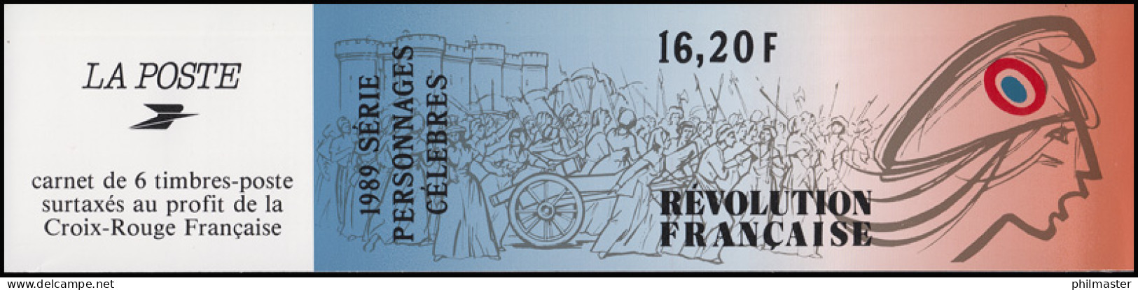 Frankreich MH 15 Persönlichkeiten Der Französichen Revolution 1989, 19.4.1989 - French Revolution