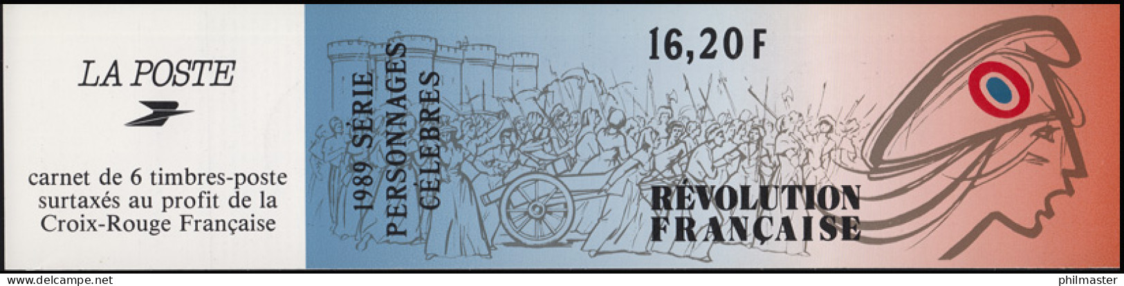 Frankreich MH 15 Persönlichkeiten Der Französichen Revolution 1989, ESSt 25.2.89 - Franse Revolutie