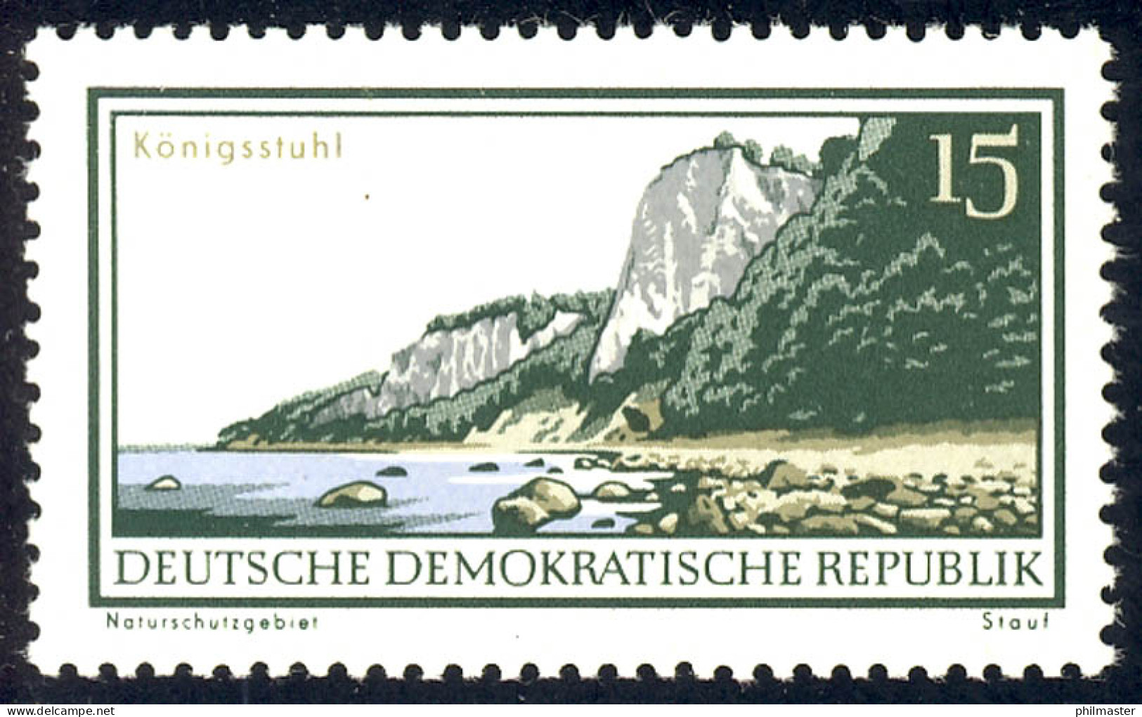 1180 Landschaftsschutzgebiete Rügen 15 Pf ** - Unused Stamps