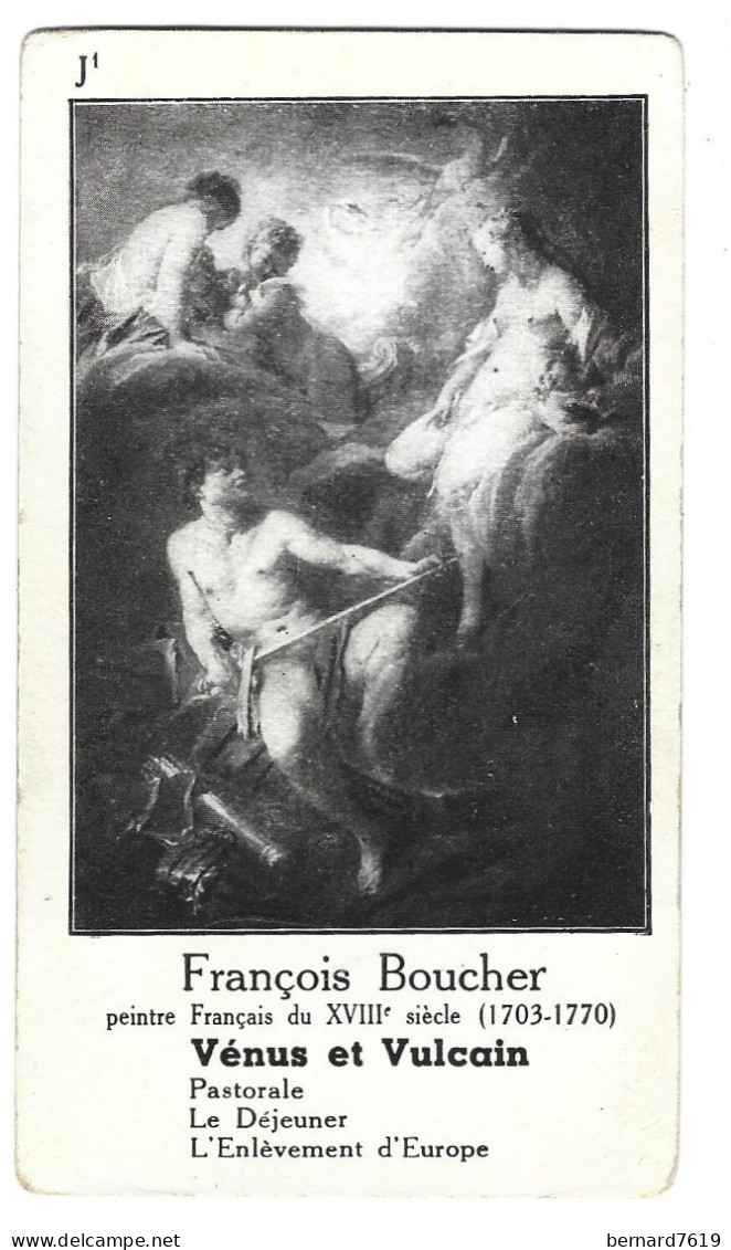 Chromo Image Cartonnee  - Histoire -  Francois Boucher France -venus Et Vulcain - History