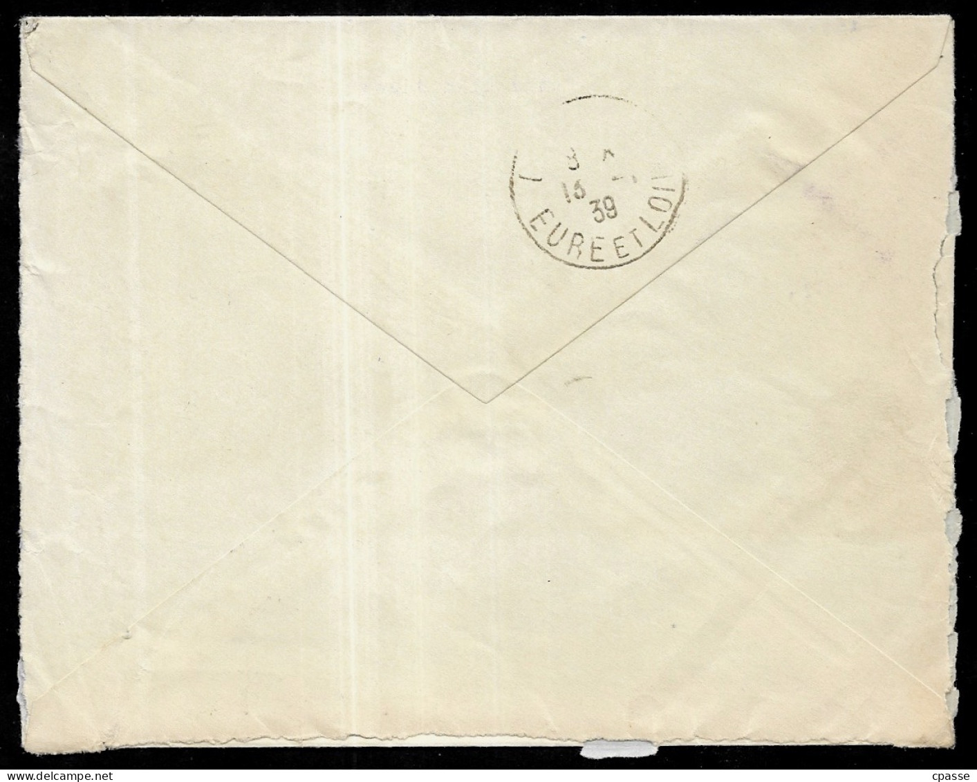 1939 Lettre Avec Timbre PAIX N° 369 YT + MERCURE N° 410 YT - Cartas & Documentos