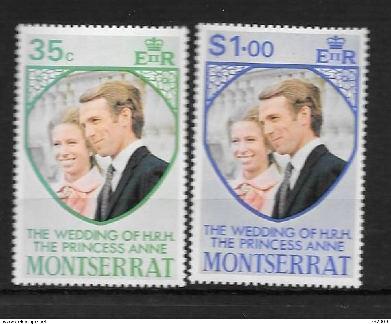 1973 - MONTSERRAT - Mariage Princesse Anne - Joint Issues