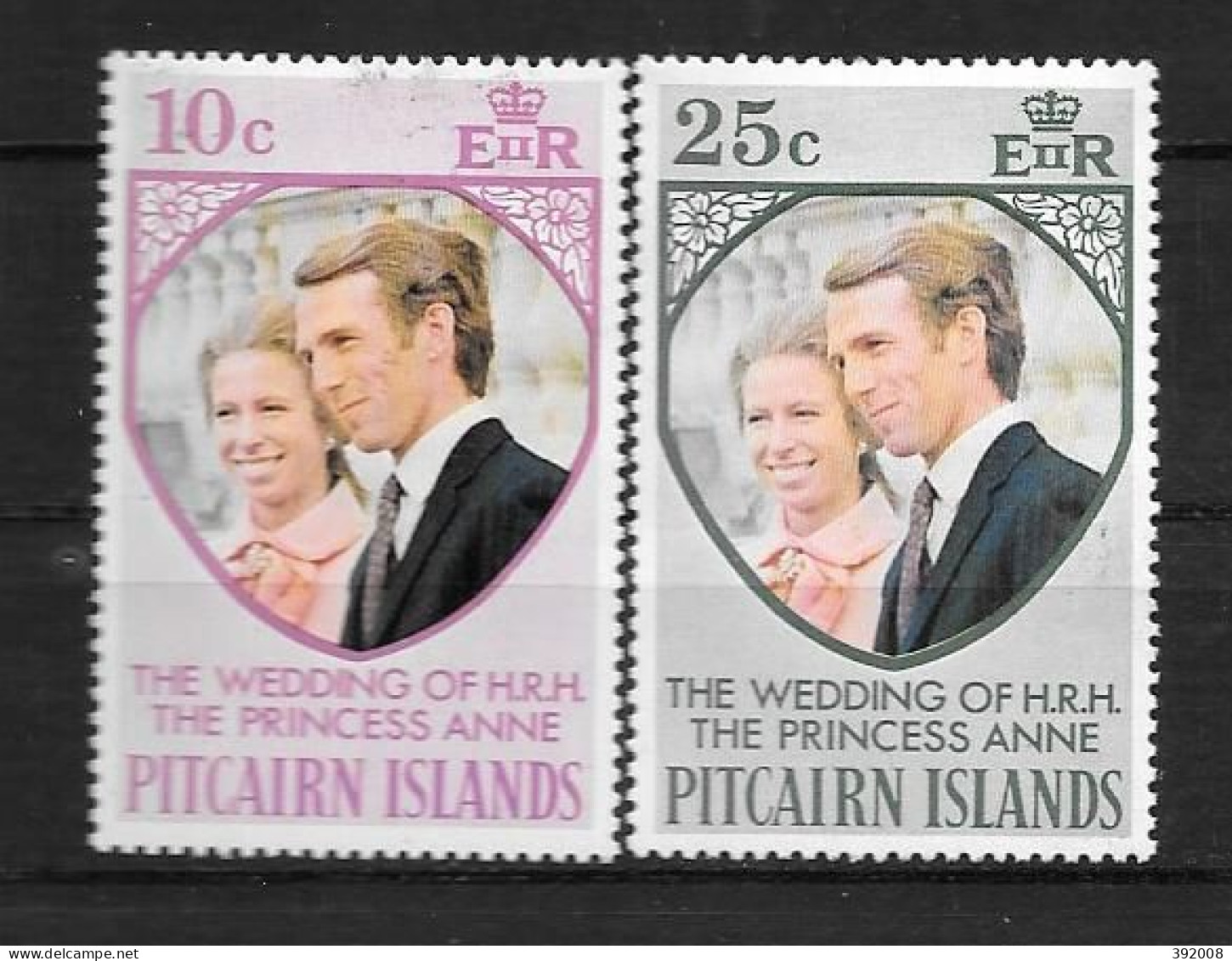 1973 - PITCAIRN - Mariage Princesse Anne - Joint Issues