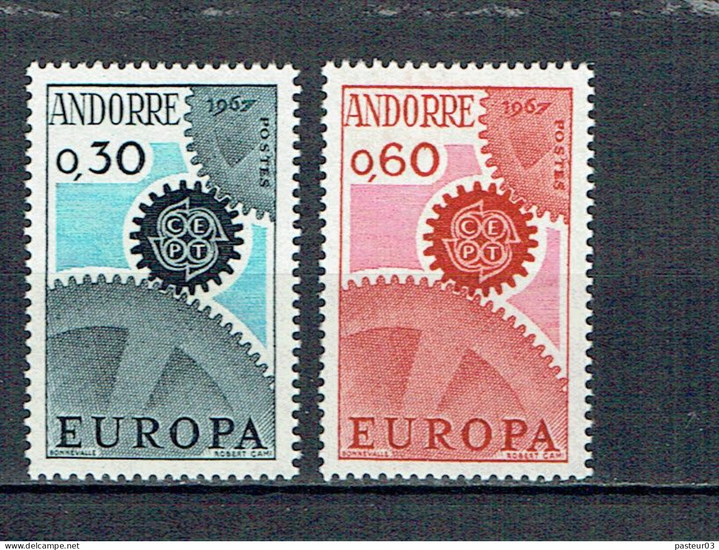 N° 179 - 180 Andorre Paire Europa Luxe - Nuevos
