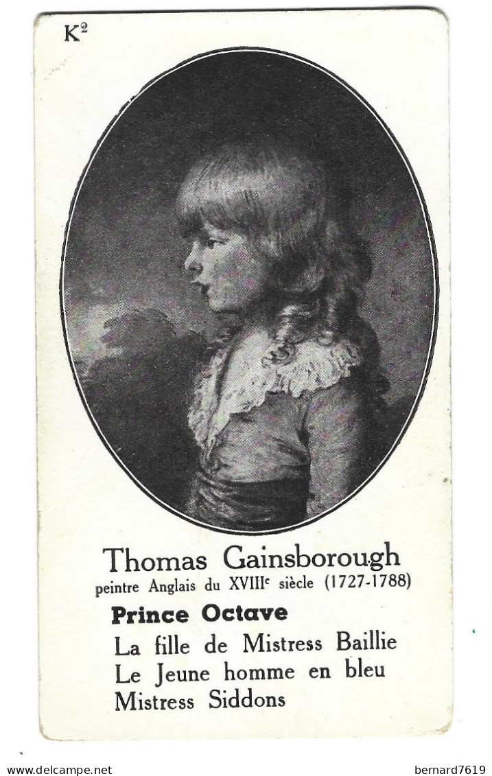 Chromo Image Cartonnee  - Histoire -  Peinture -   Thomas Gainsborough Angleterre   -  Lprince Octave - Geschichte