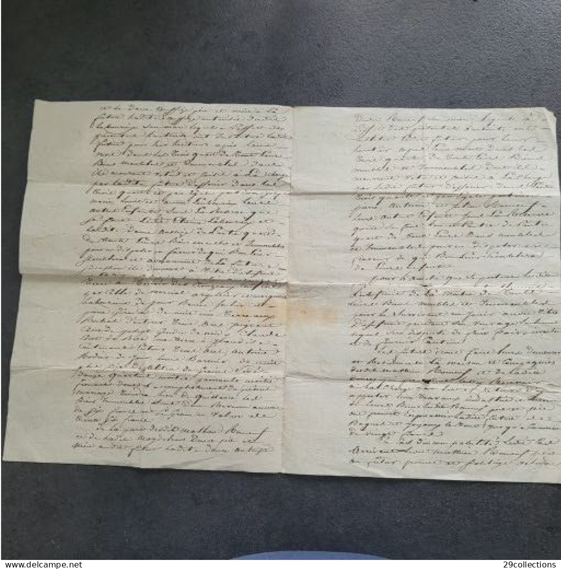 Acte 1813 mariage avec mention manuscrite rare "Pour Expédition" (par la Poste)