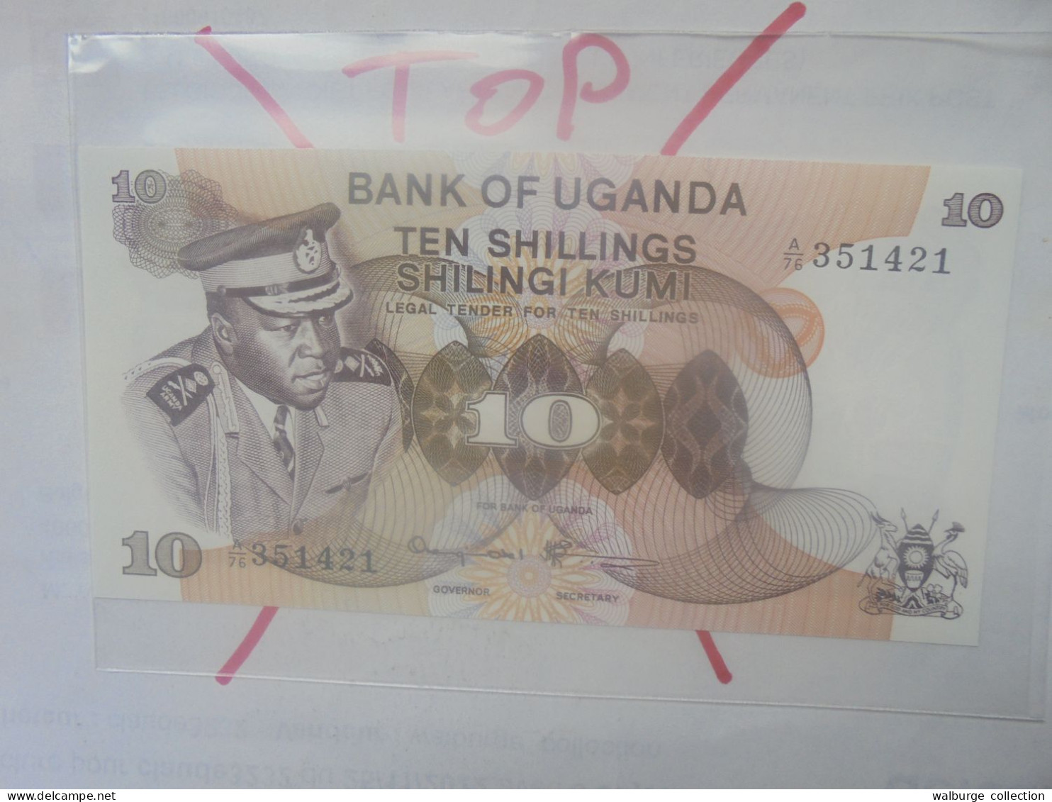 OUGANDA 10 SHILLINGS 1973 Neuf (B.33) - Ouganda