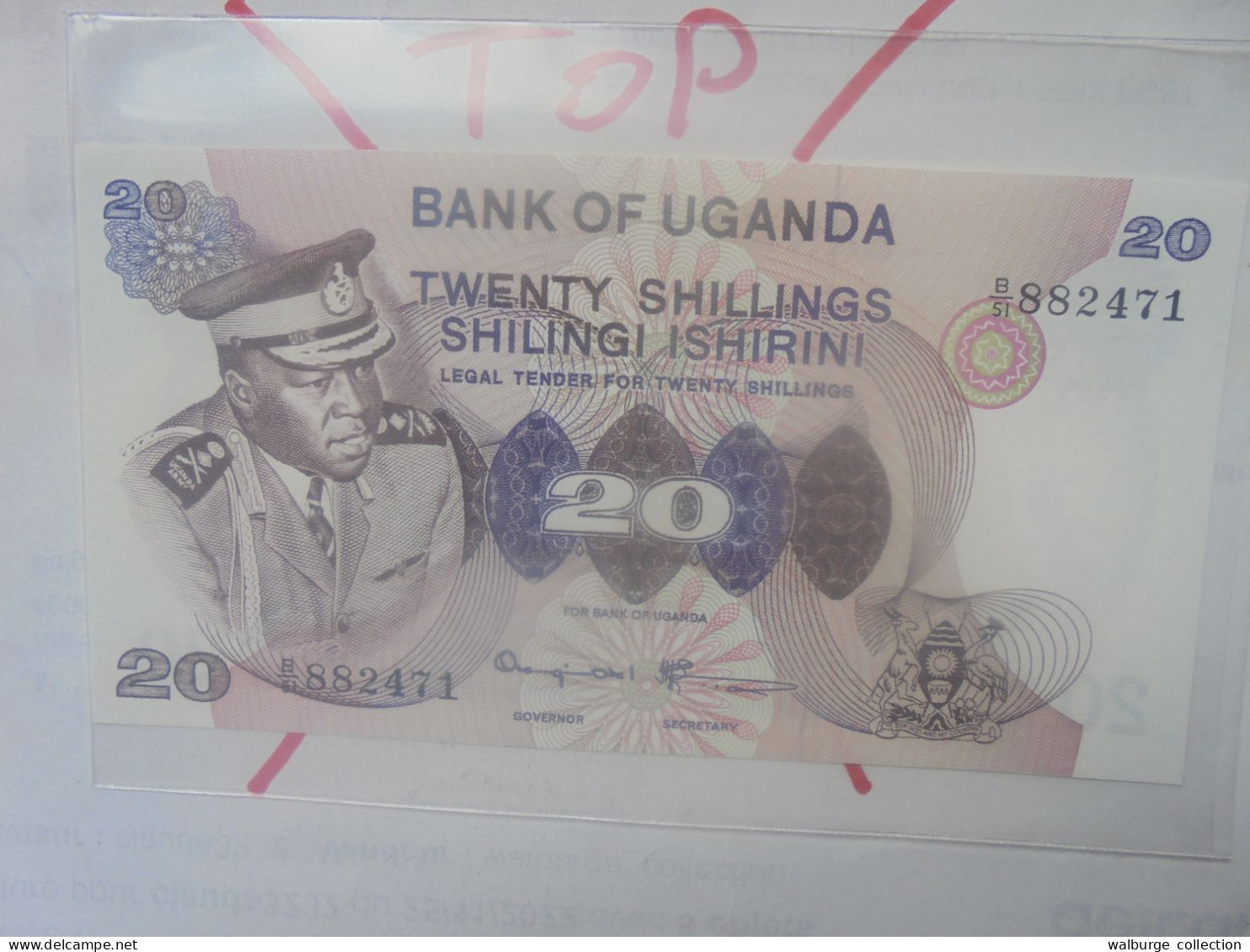 OUGANDA 20 SHILLINGS 1973 Neuf (B.33) - Oeganda