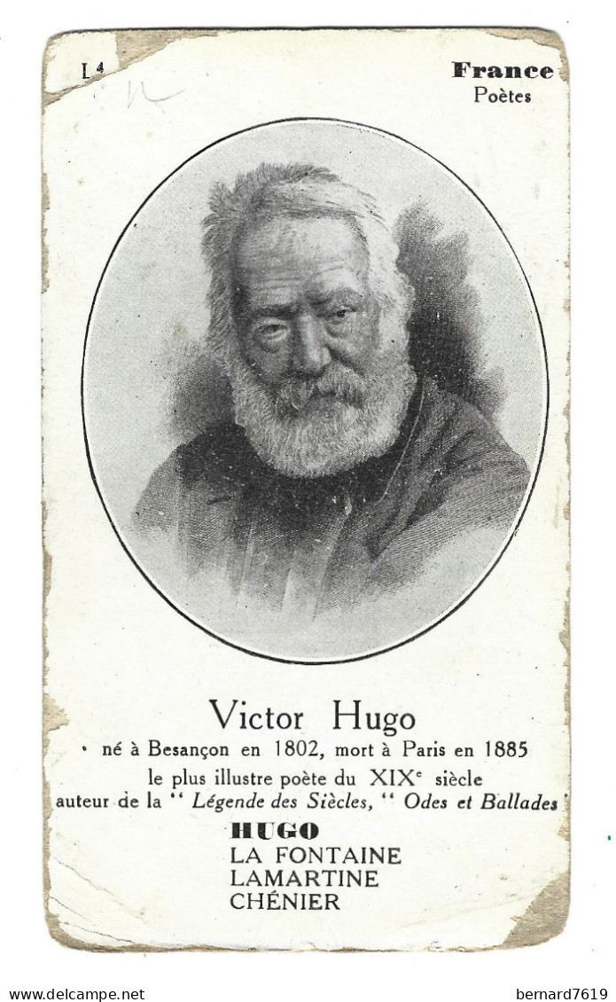 Chromo Image Cartonnee  - Histoire - France - Victor Hugo - History