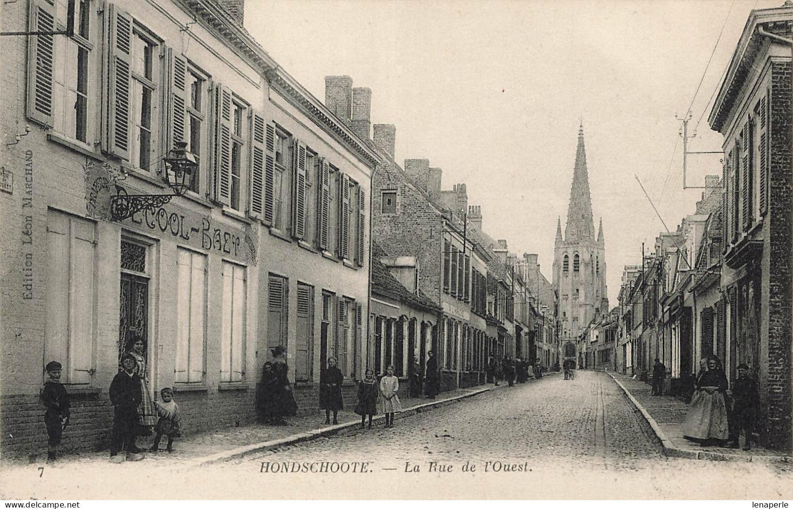 D4190 HONDSCHOOTE La Rue De L'ouest - Hondshoote