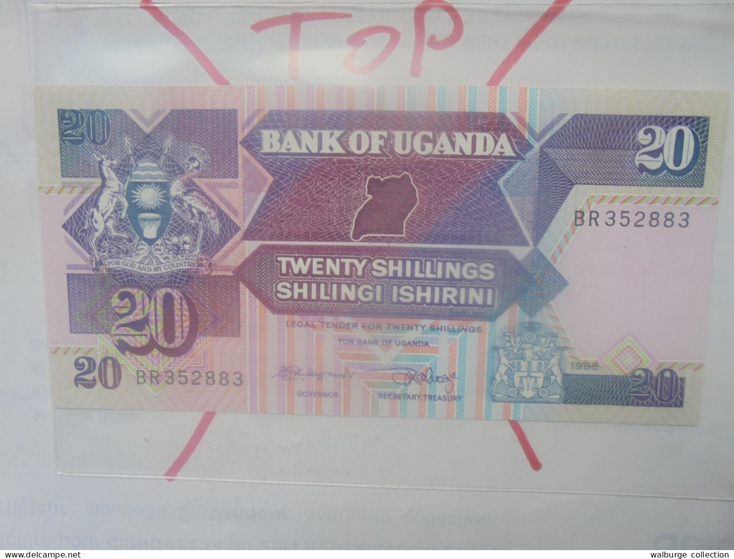 OUGANDA 20 SHILLINGS 1988 Neuf (B.33) - Ouganda