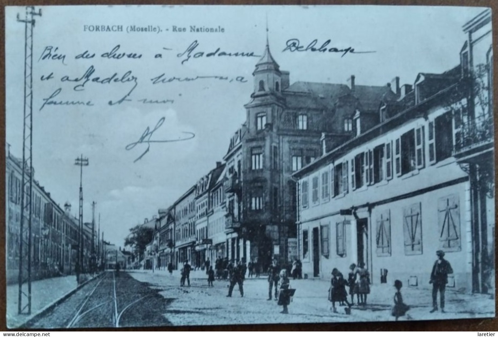 FORBACH - Rue Nationale - Moselle (57) - CPA - Ecrite - Forbach