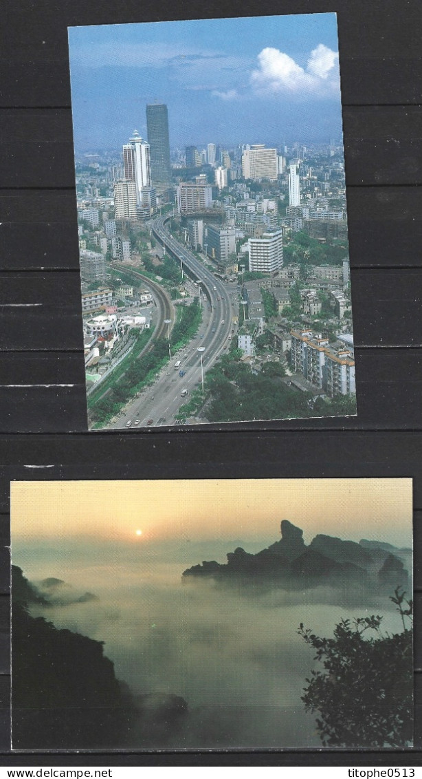 CHINE. 4 Cartes Postales Pré-timbrées De 1990. Guangzhou/Province Guangdong. - Postcards