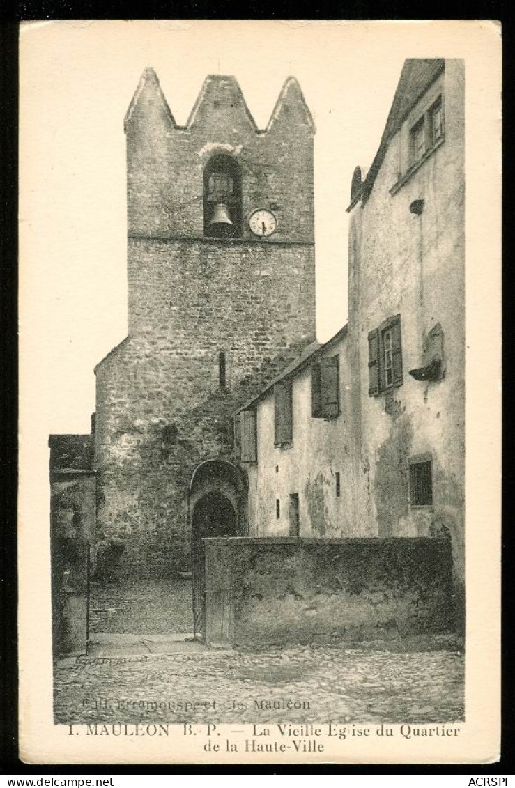 MAULEON  LICHARRE L'église Du Quaretier De La Haute Ville édition Erramouspé à Mauleon  - Mauleon Licharre