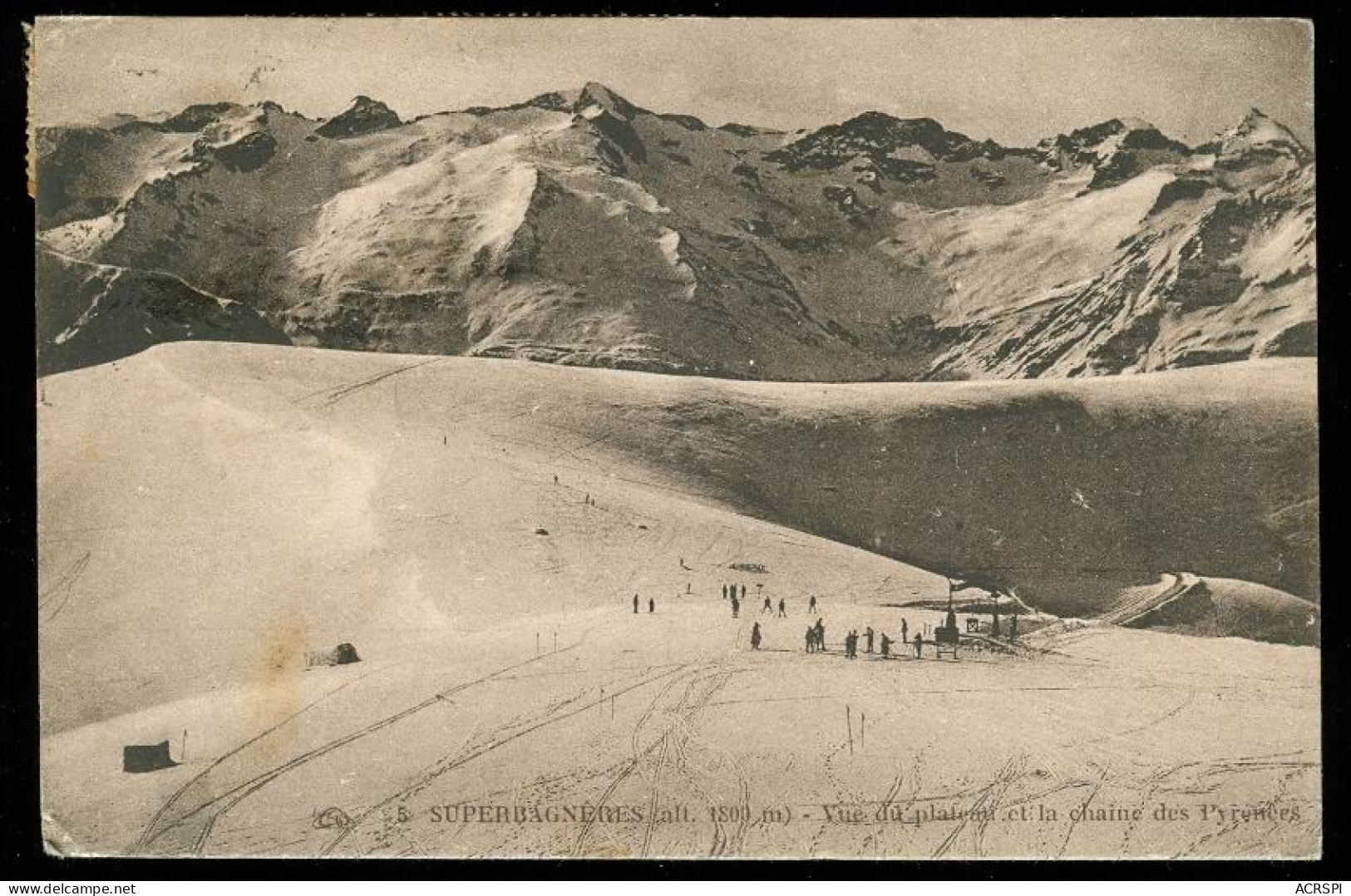 Superbagnere  Le Plateau En 1929 édition Cap Carte Rare - Superbagneres