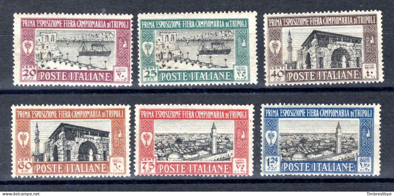 LIBYA - Tripolitaine, 15.2.1927 1er Faoire De Tripoli, Michel-N° 51 - 56, MLH - Tripolitania
