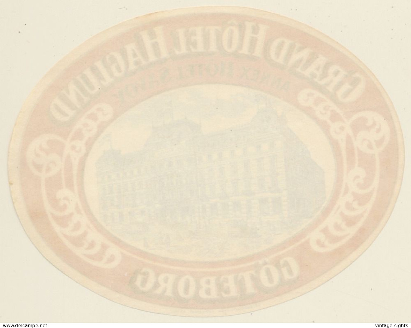 Göteborg / Sweden: Grand Hotel Haglund (Vintage Luggage Label) - Adesivi Di Alberghi