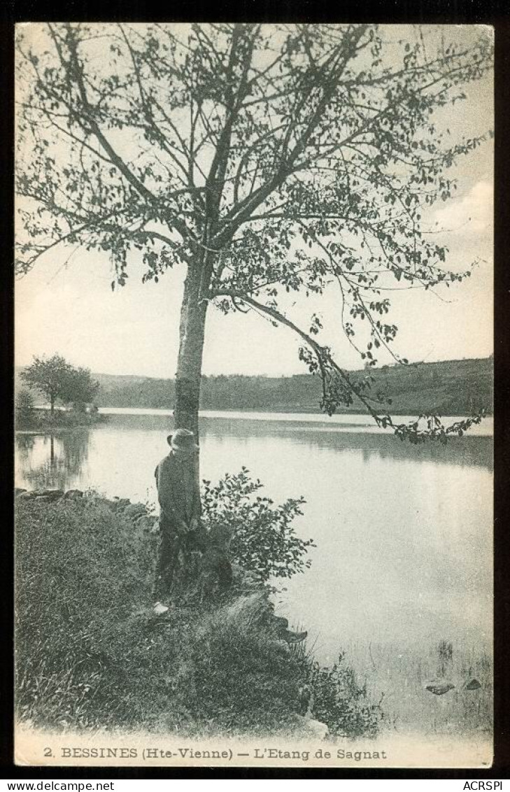 BESSINES SUR GARTEMPE  L'étang De Sagnat édition F.SURENAUD Carte Rare - Bessines Sur Gartempe