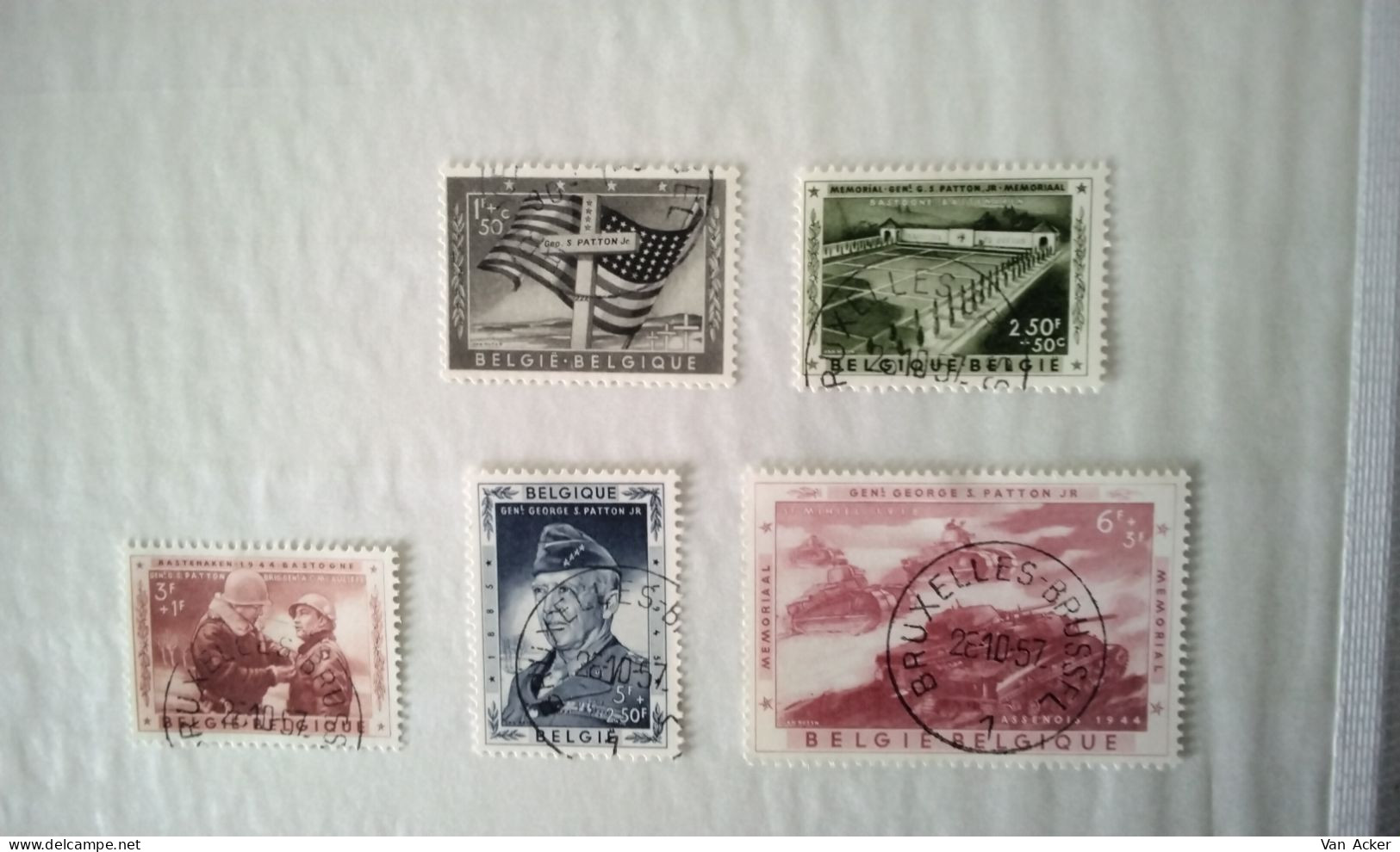 Nr.1032/1036  Memoriaal Generaal Patton - Used Stamps