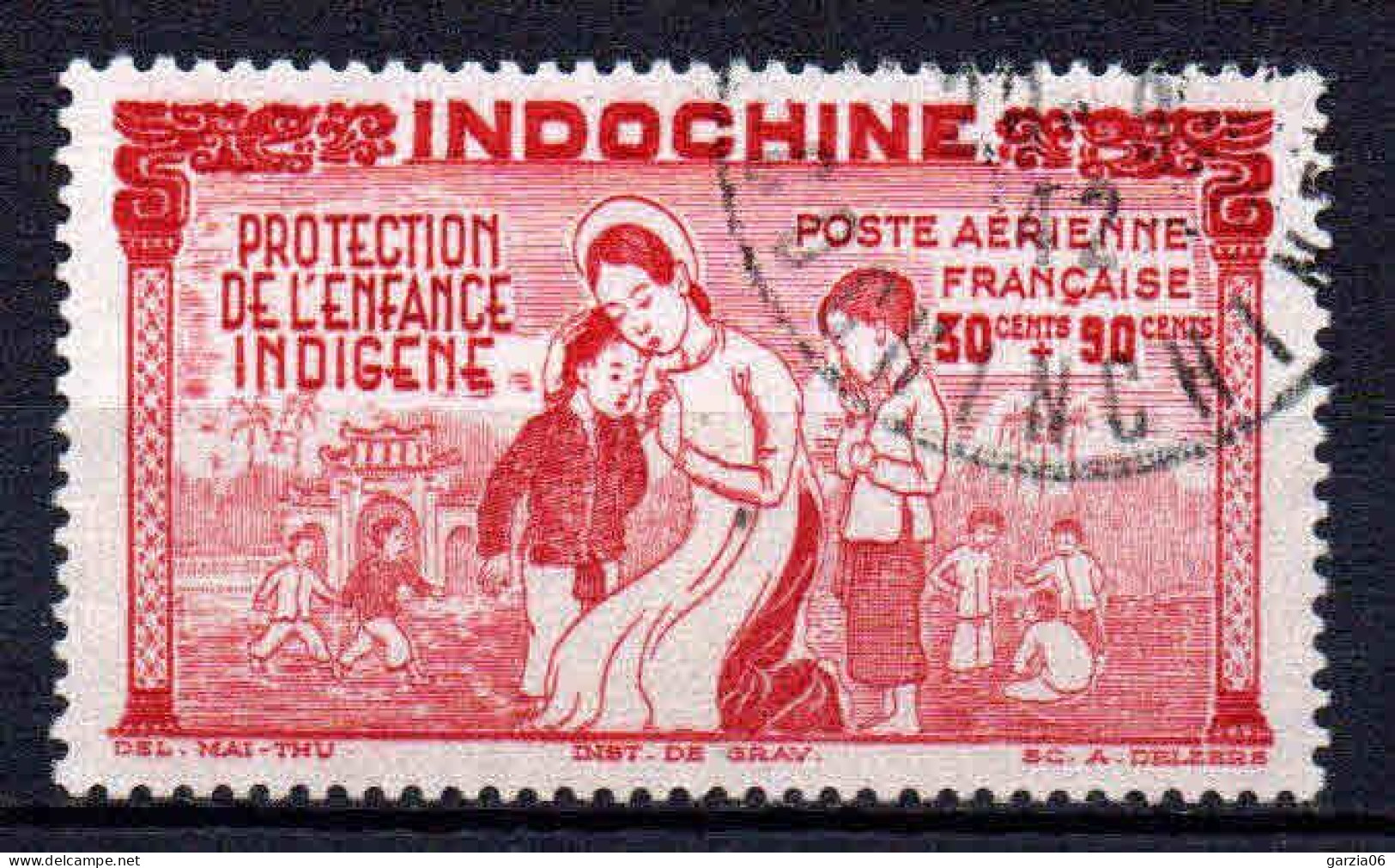 Indochine  - 1942 - Protection De L' Enfance -  PA 22 - Oblit - Used - Luftpost