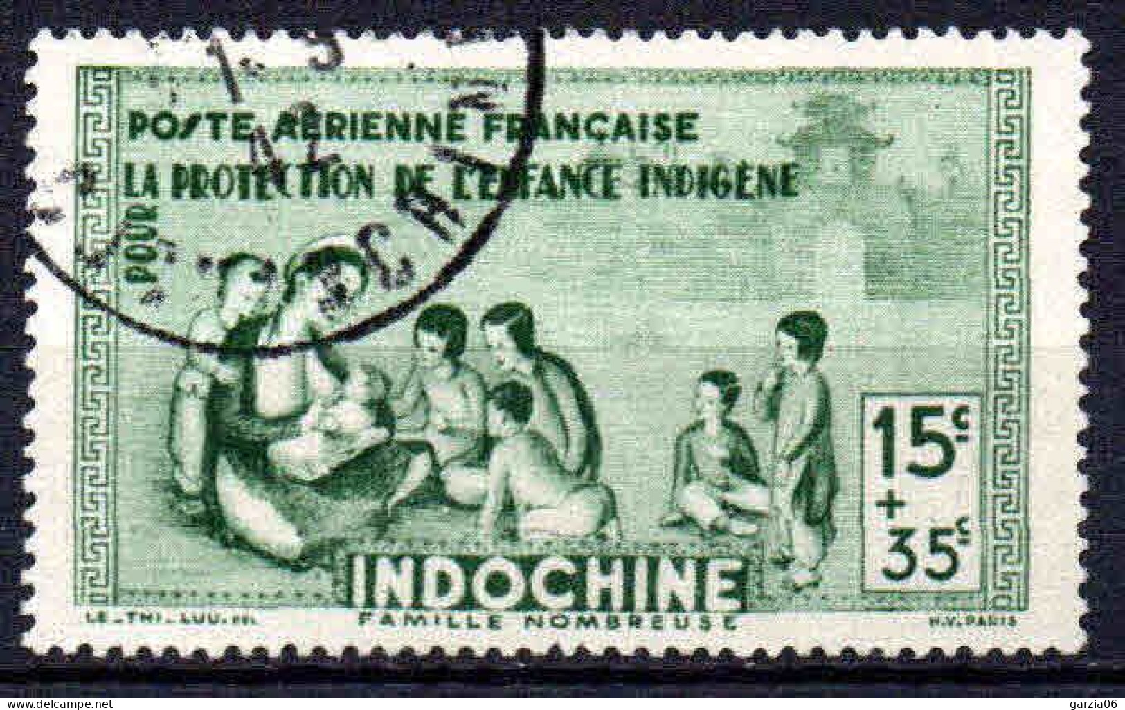 Indochine  - 1942 - Protection De L' Enfance -  PA 20 - Oblit - Used - Luftpost