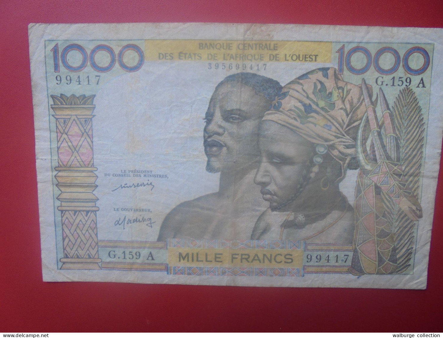 CÔTE D'IVOIRE (A) 1000 FRANCS ND (1977) Circuler COTES:15-40$ (B.33) - États D'Afrique De L'Ouest