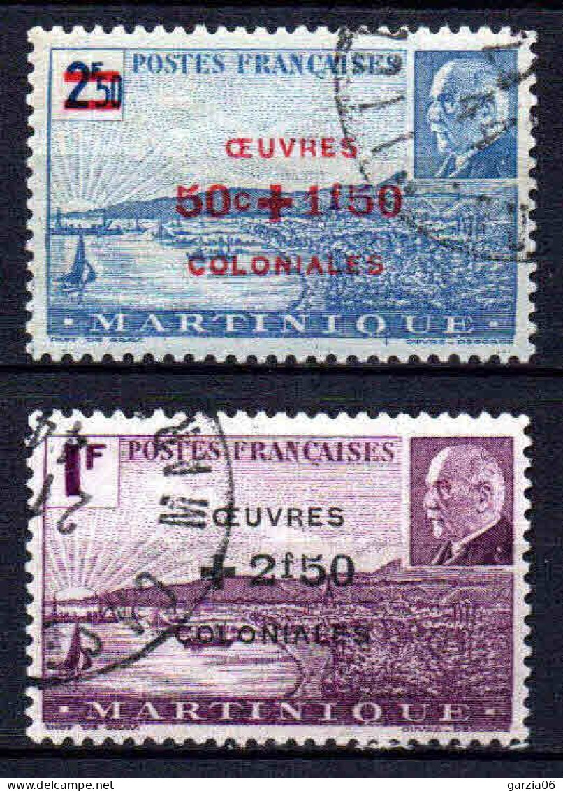 Martinique - 1944 - Pétain  - N° 196/197 - Oblit - Used - Oblitérés