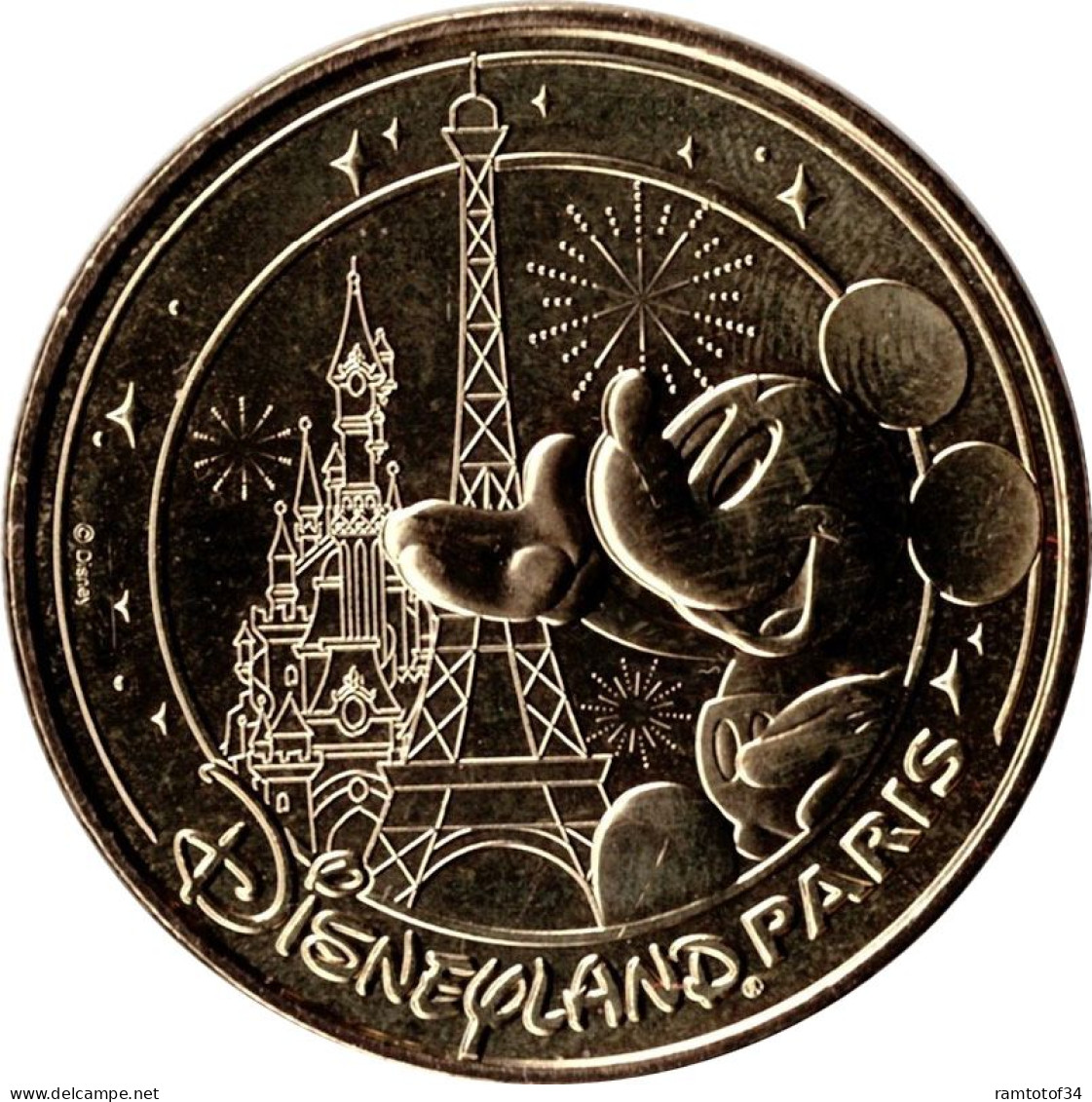 2024 MDP133 - MARNE-LA-VALLÉE - Disneyland 52 (Michey, Le Château Et La Tour Eiffel) / MONNAIE DE PARIS - 2024