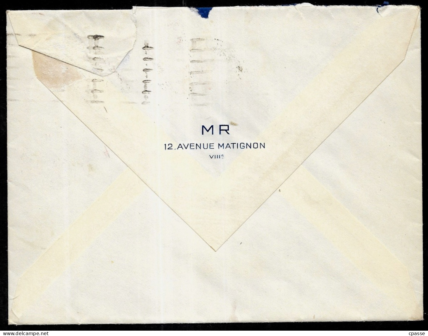 1937 Lettre Avec Bande De 3 Du Timbre Type PAIX N° 283 YT Oblitérée Avec Flamme De L'Expo 1937 à Paris - 1932-39 Peace