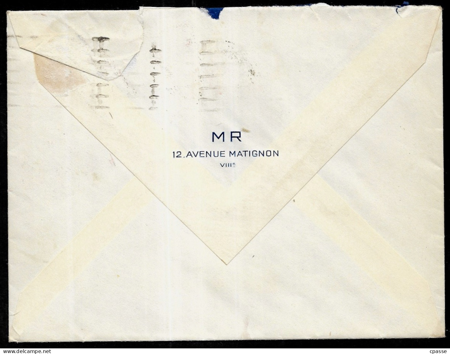 1937 Lettre Avec Bande De 3 Du Timbre Type PAIX N° 283 YT Oblitérée Avec Flamme De L'Expo 1937 à Paris - 1932-39 Vrede