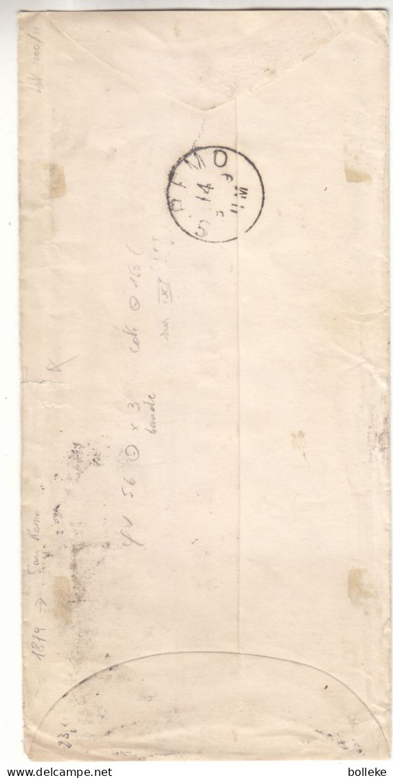 Grande Bretagne - Lettre De 1879 - Oblit Edinburch - Exp Vers San Remo - Valeur Oblit = 150 € - Sur Lettre +++ - Covers & Documents