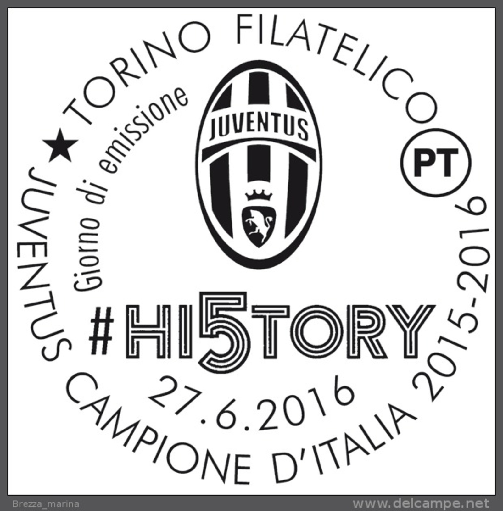 Nuovo - MNH -  ITALIA - 2016 - Campionato Di Calcio - Juventus Campione D'Italia - Juventus Stadium - HI5TORY  0,95 - 2011-20: Mint/hinged