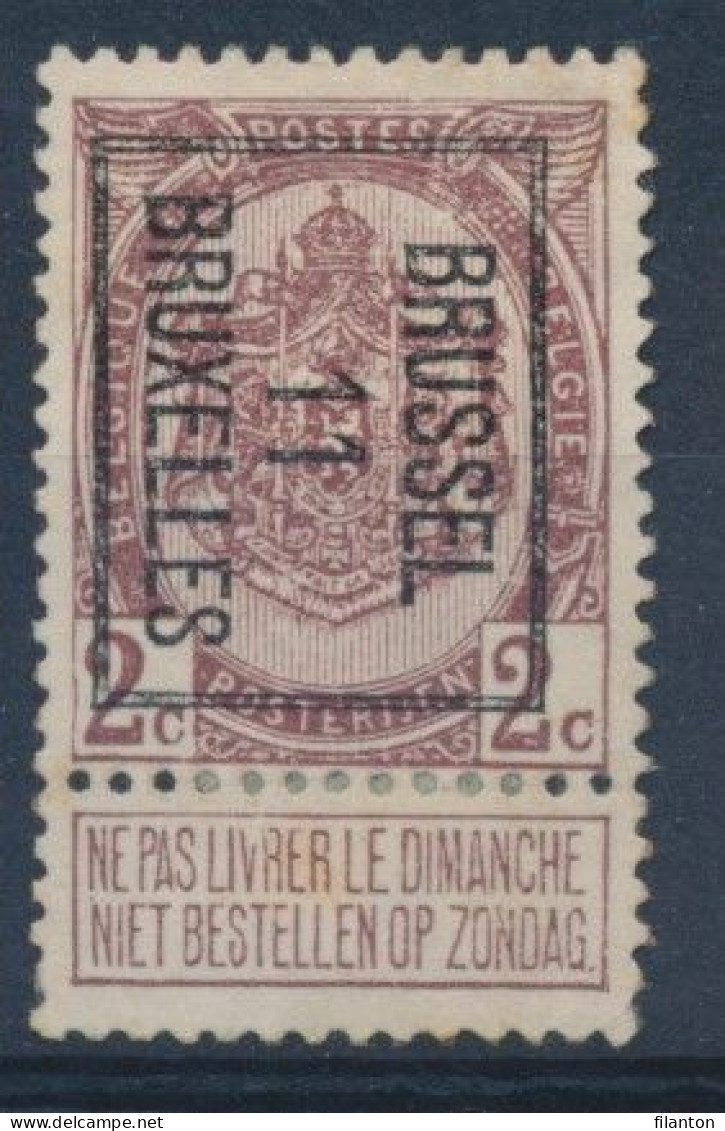 BELGIE - Preo Typo PRE 19 B - "BRUSSEL 11 BRUXELLES" (zonder Gom/sans Gomme) - Tipo 1906-12 (Stendardi)