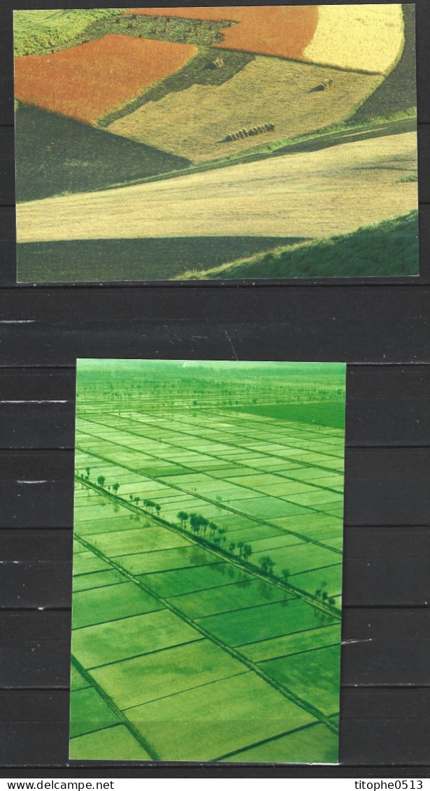 CHINE. 3 Cartes Postales Pré-timbrées De 1988. Agriculture En Chine. - Agricultura