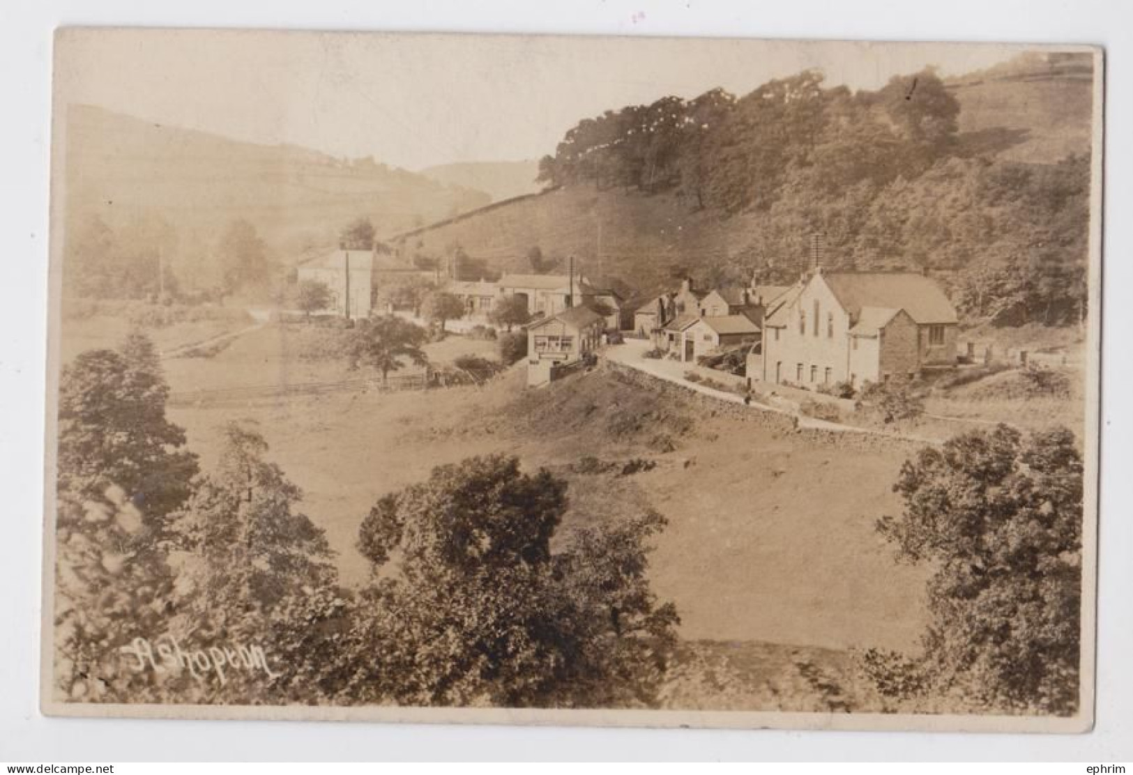 Ashopton Village Photo Postcard - Derbyshire
