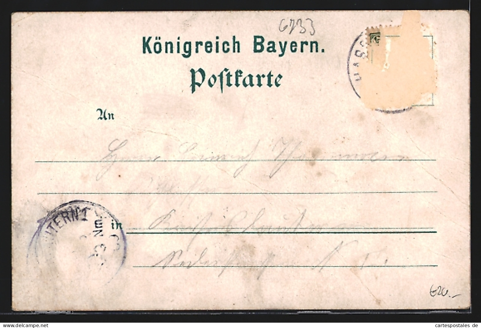 Lithographie Hassloch / Rheinpfalz, Pfarrgasse Mit Post, Forstgasse, Ev. Rettungshaus  - Hassloch