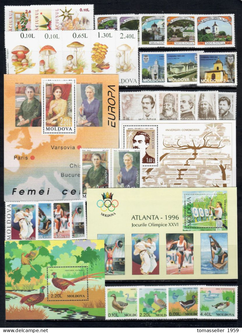 Moldova- 14 !!! Years (1994- 2007)  Sets- Almost 160 Issues.MNH** - Moldova