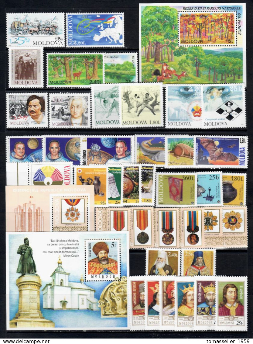 Moldova- 14 !!! Years (1994- 2007)  sets- Almost 160 Issues.MNH**