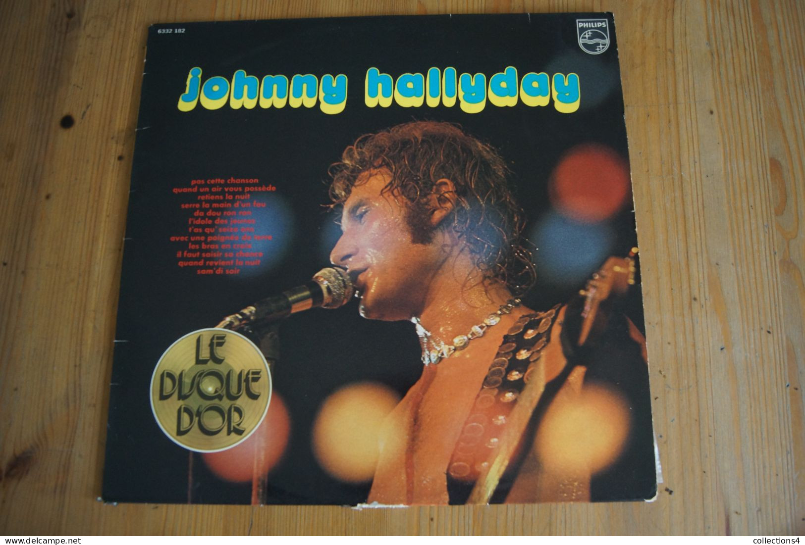 JOHNNY HALLYDAY LE DISQUE D OR PAS CETTE CHANSON LP 1973 VALEUR+ - Rock