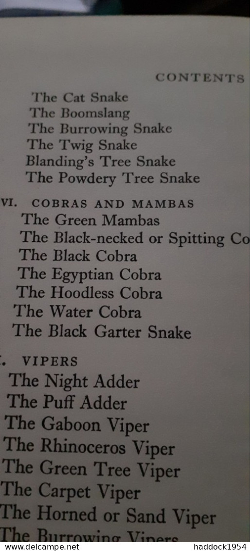 West African Snakes G.S. CANSDALE,longmans 1961 - Fauna