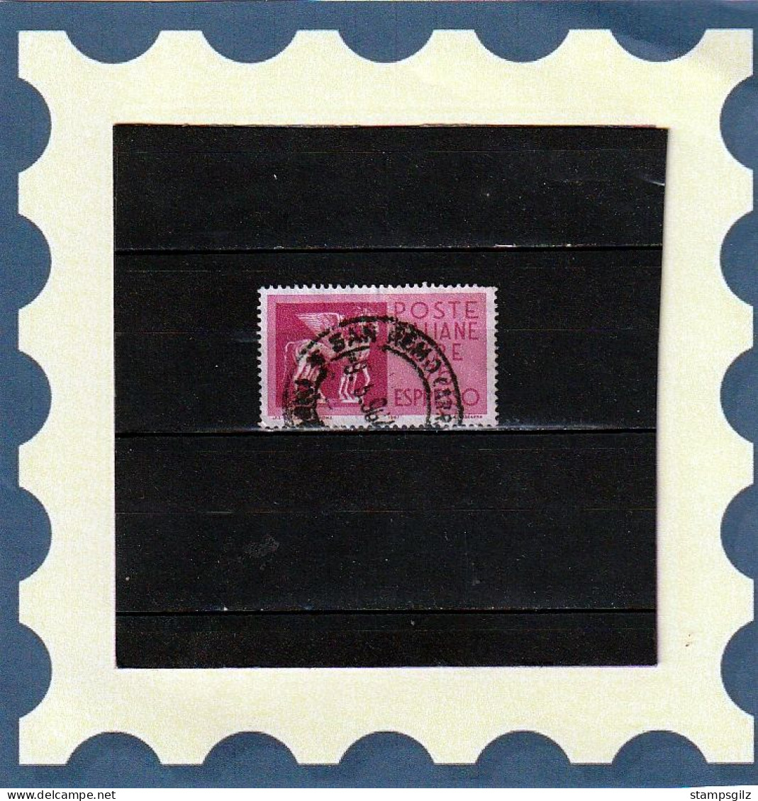 Italie >timbre Service :Expresso N° 43 Oblitéré 1958 Obliteration San Remo - Poste Exprèsse/pneumatique
