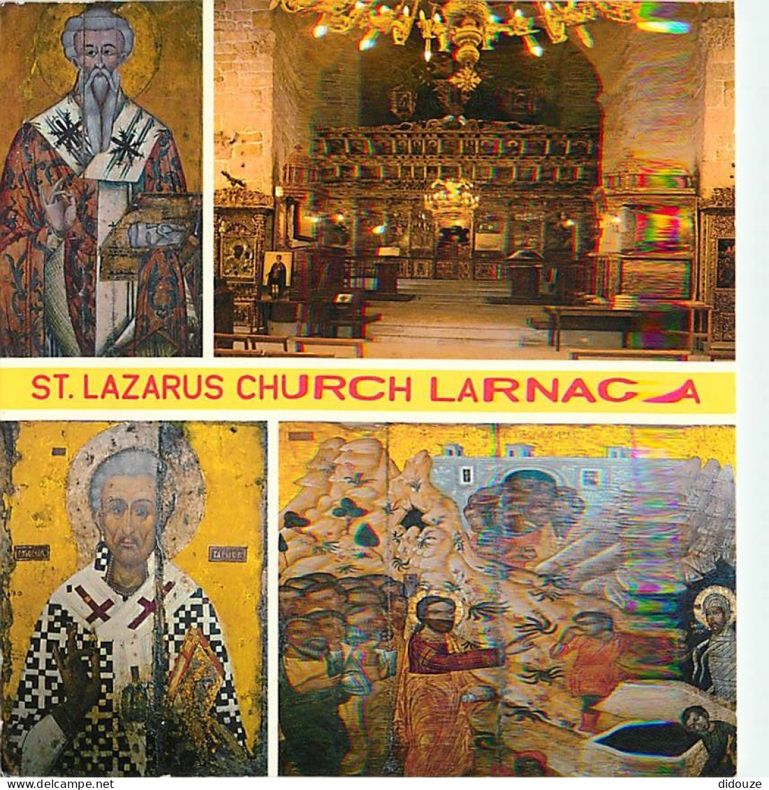 Chypre - Cyprus - Larnaca - Old Icons And The Interior Of St.Lazarus Church - Vieilles Icones Religieuses Et L'intérieur - Chypre