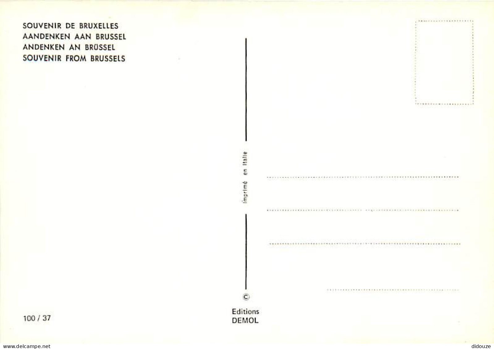 Belgique - Bruxelles - Brussel - Multivues - CPM - Voir Scans Recto-Verso - Panoramische Zichten, Meerdere Zichten