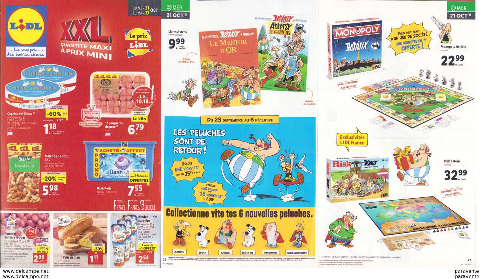 ASTERIX : Catalogue LIDL 21 Octobre 2020 - Astérix