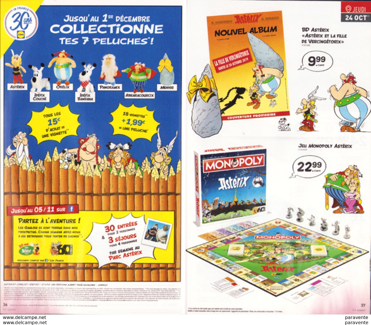 ASTERIX : Catalogue LIDL Octobre 2019 - Asterix