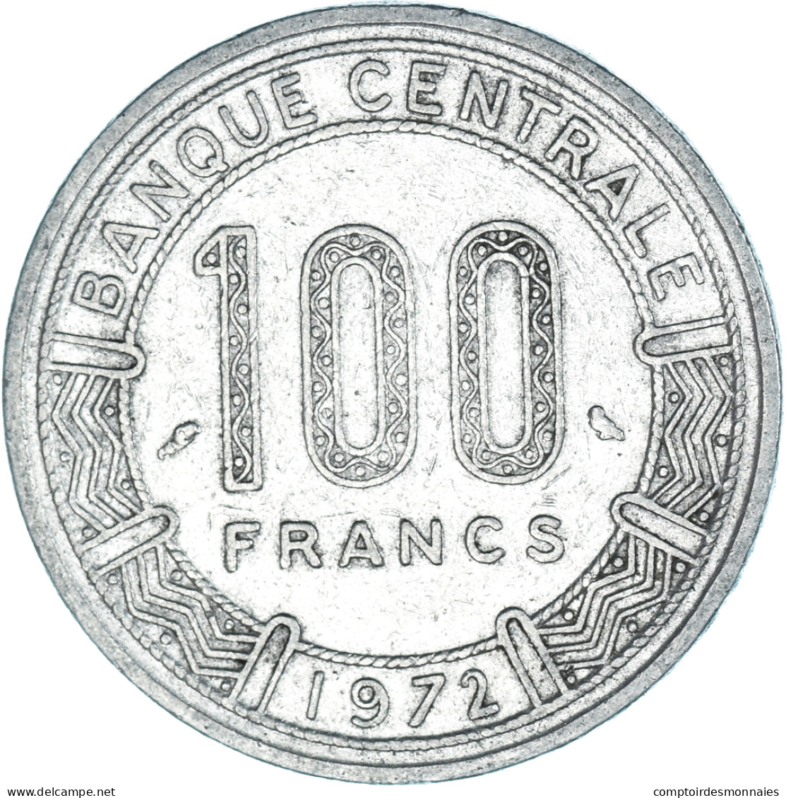 Monnaie, Cameroun, 100 Francs, 1972 - Cameroon