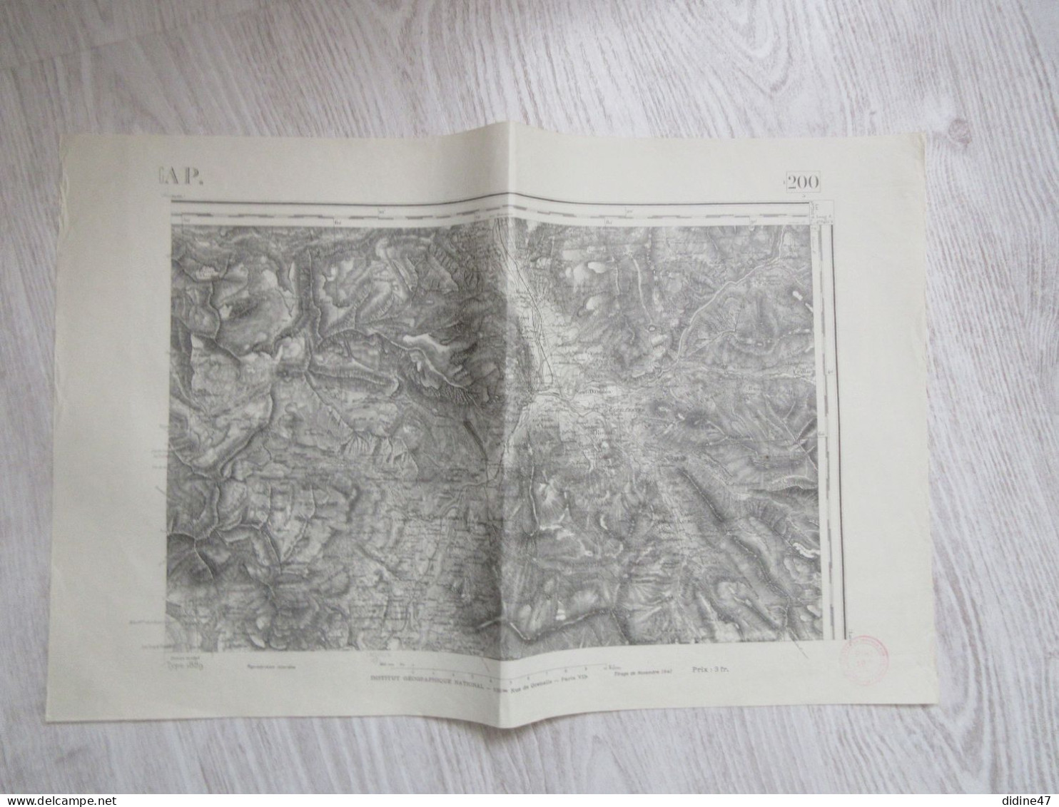 CARTE I.G.N.- GAP - Topographical Maps