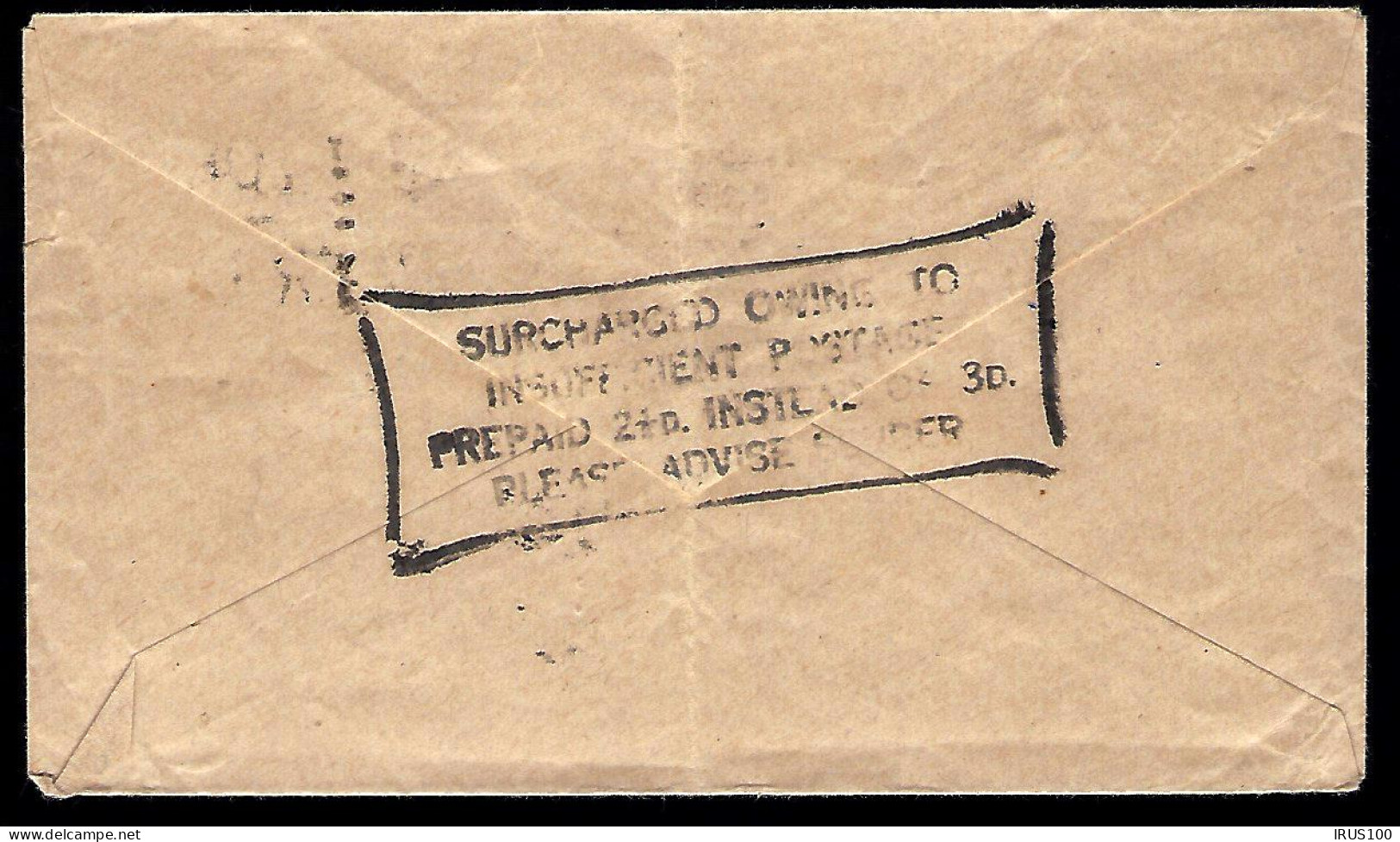 ABERDEEN - 1947 - INOFFICIENT POSTAGE - PREPAID... -  - Brieven En Documenten